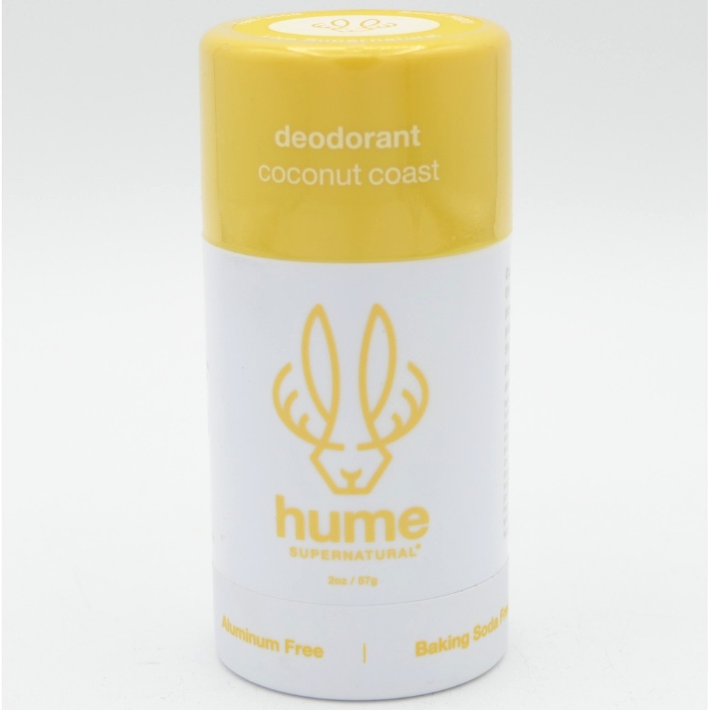 Hume Supernatural Coconut Coast Deodorant Unisex 2oz Plant Powered Aluminum Free